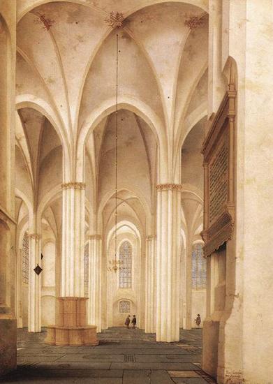 Pieter Jansz Saenredam The Buurkerk at Utrecht Sweden oil painting art